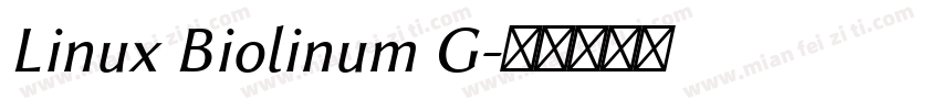 Linux Biolinum G字体转换